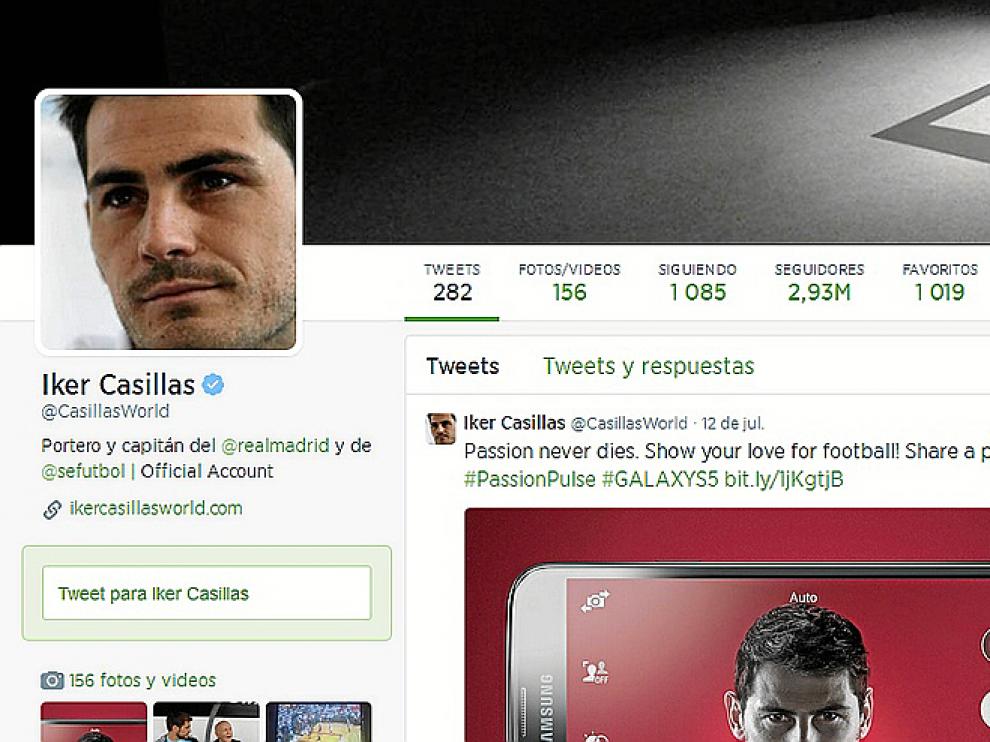 Iker Casillas es uno de los 50 twitteros más seguidos en España