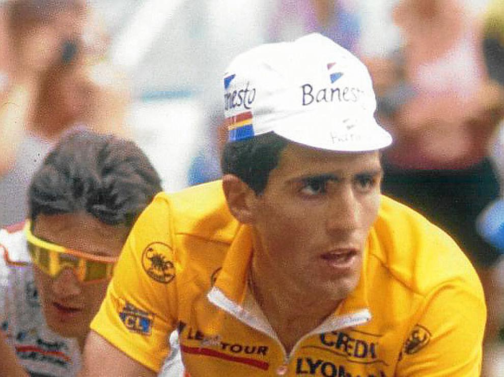 Miguel Indurain en la edición del Tour de 1991.