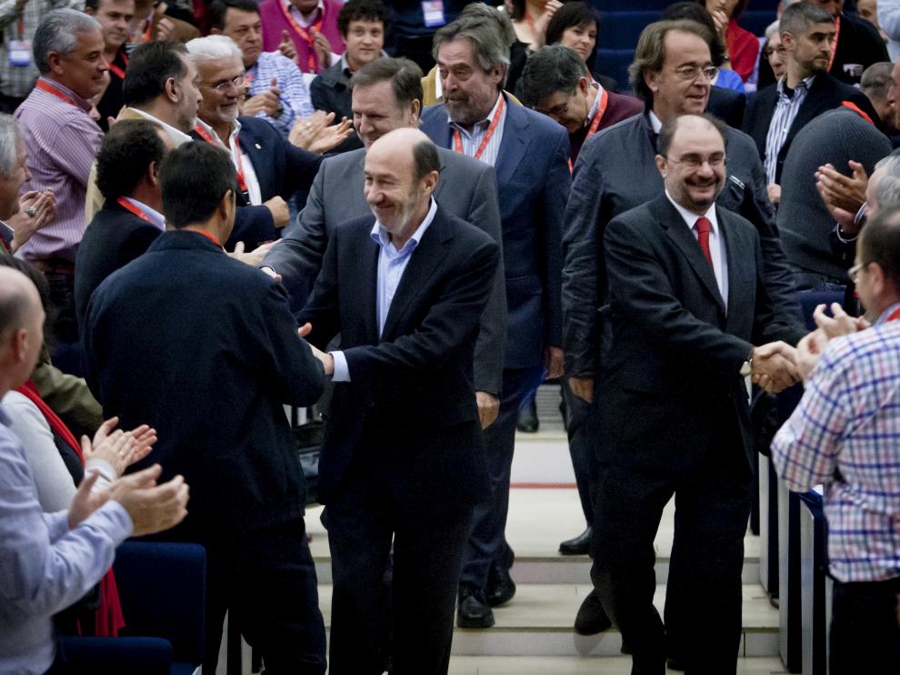 Lambán y Rubalcaba en una imagen de archivo