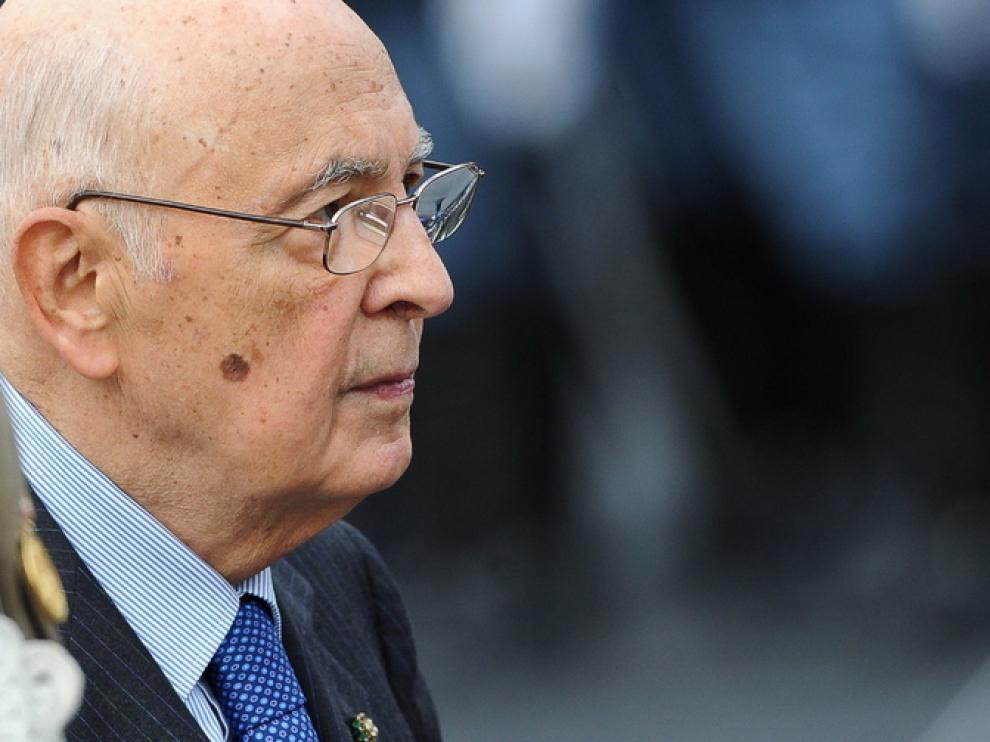 El presidente italiano, Giorgio Napolitano