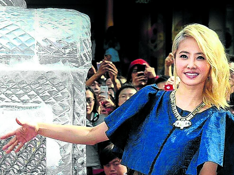 Jolin Tsai, en la gira de su disco 'Myself' en 2013.