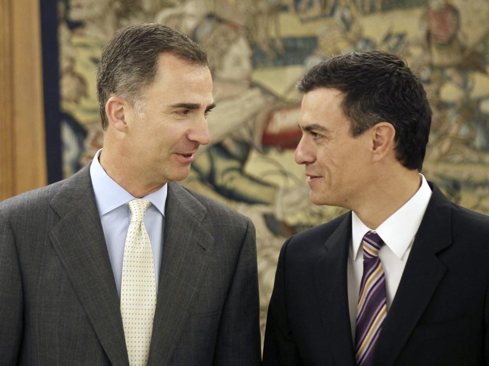 El Rey Felipe VI recibió a Pedro Sánchez