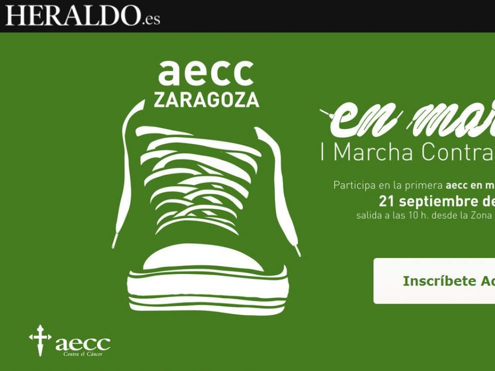 Llega a Zaragoza la I Marcha de la Asociación Española contra el Cáncer.