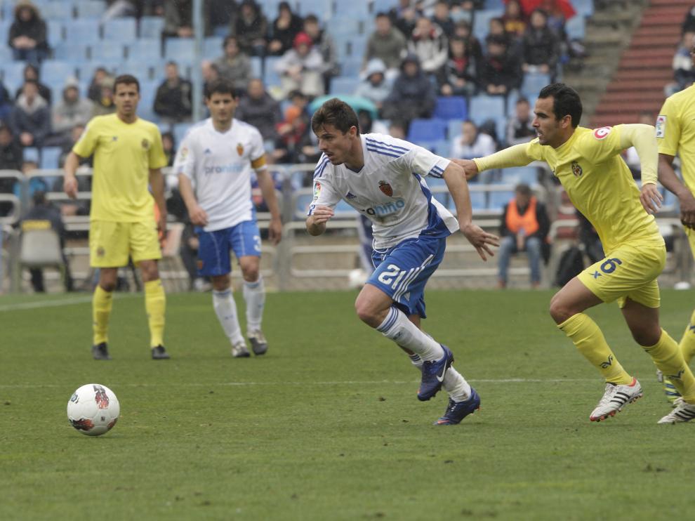 Un partido entre el Real Zaragoza y el Villarreal, en 2012