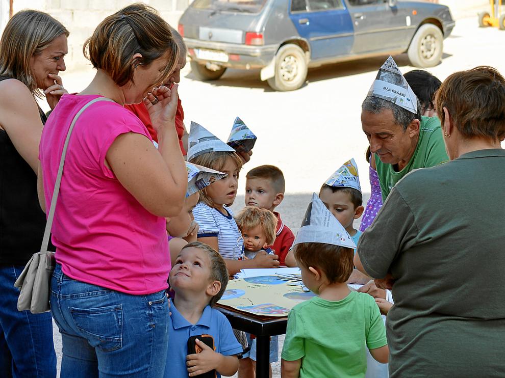 Los niños fueron los grandes protagonistas de la tarde de ayer.