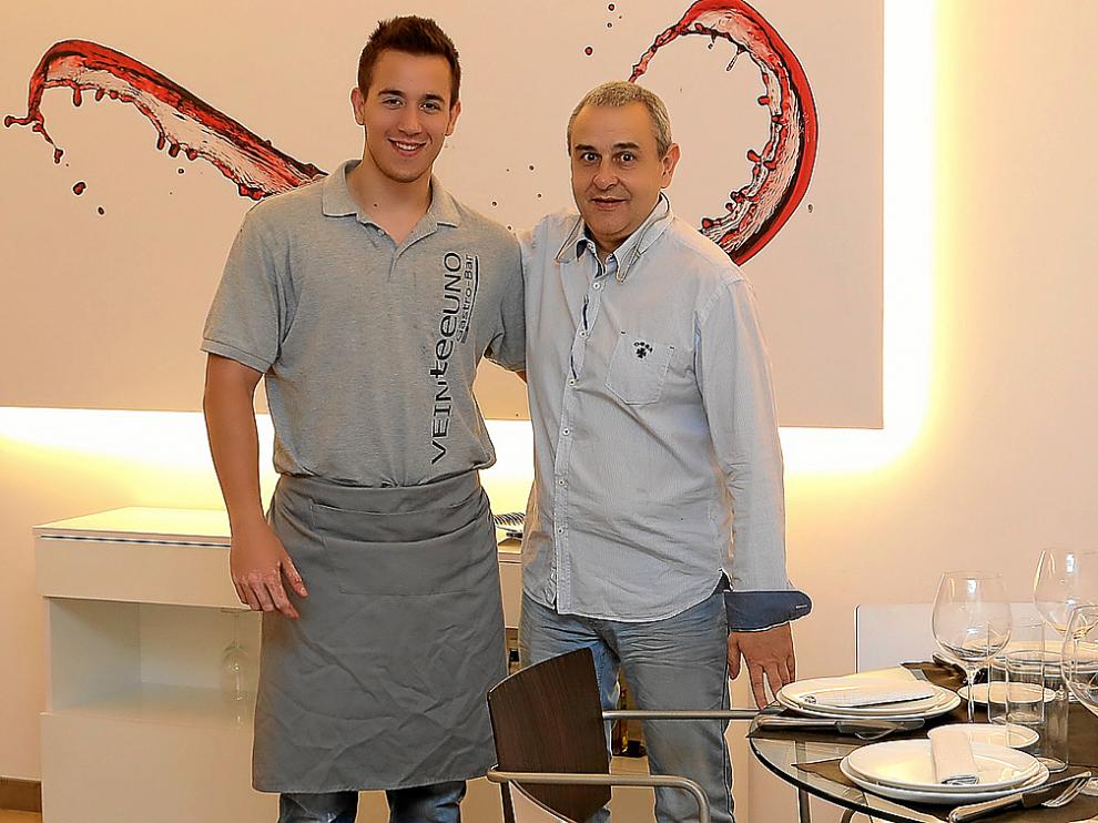 Fernando Javier Revert y Juan Lamata, del restaurante Veinteeuno.