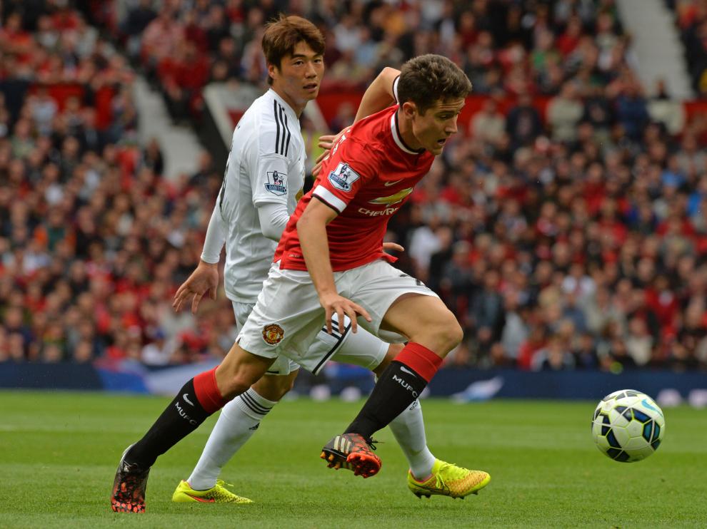 Ander Herrera, en su primer partido oficial con el Manchester United