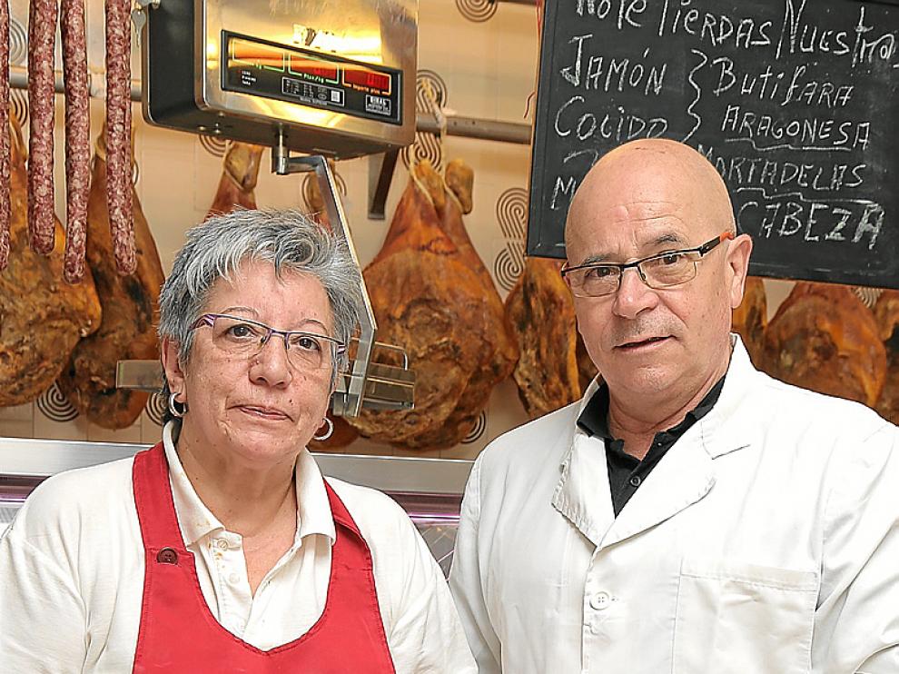 Marivel Valle y Fernando Arnaudas, de la carnicería Las Masadas