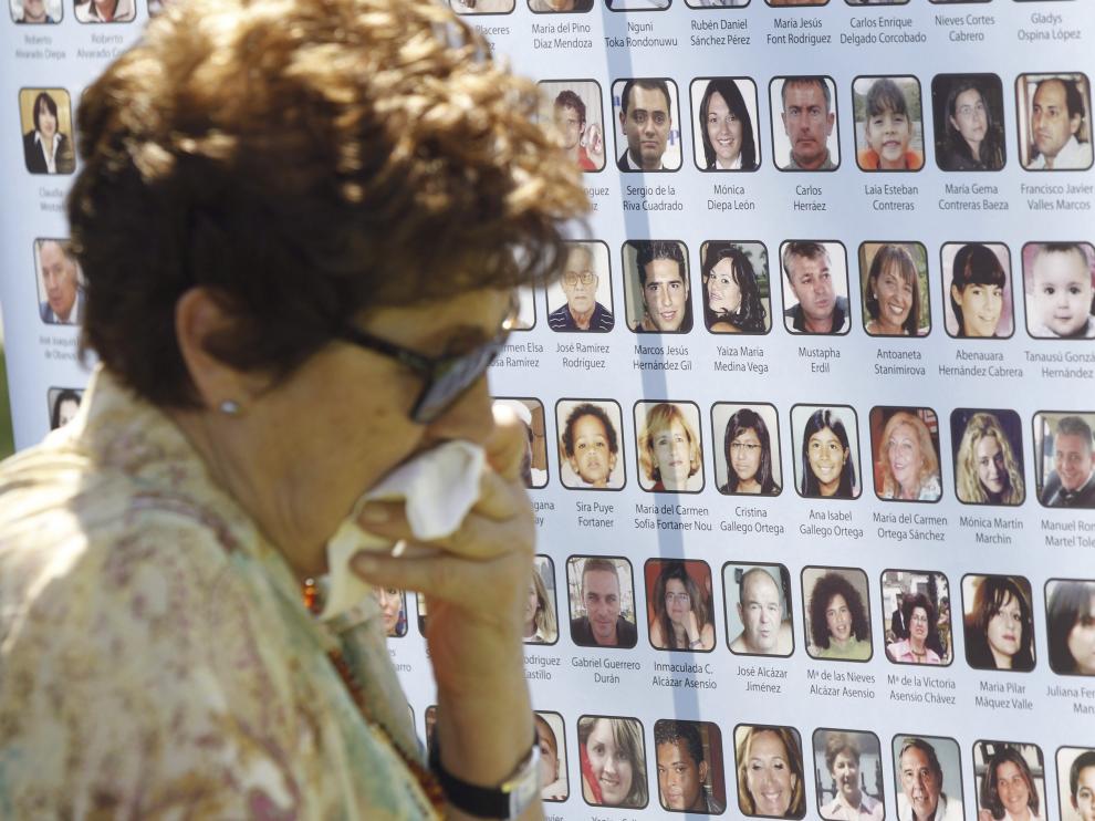 Foto de archivo de un homenaje a las víctimas del accidente de Spanair