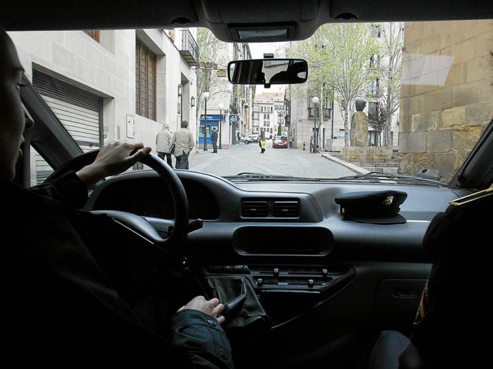 Coche patrulla de la Policía Nacional.