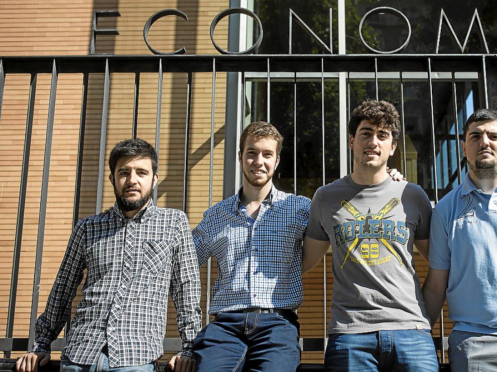 De izda a dcha: Miguel Soler, Javier Ortega, Eneko López de Dicastillo y Guillermo Peribáñez.