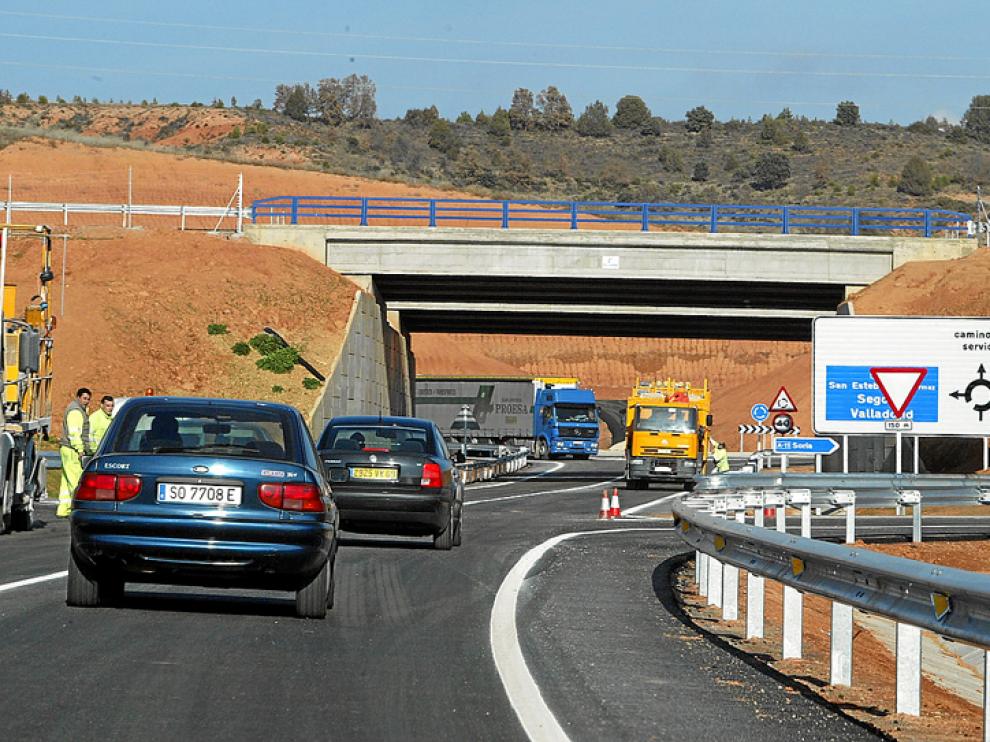 La Autovía del Duero a su paso por El Burgo de Osma.