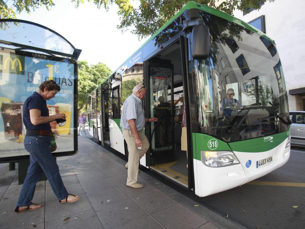 Imagen del autobús urbano de Huesca