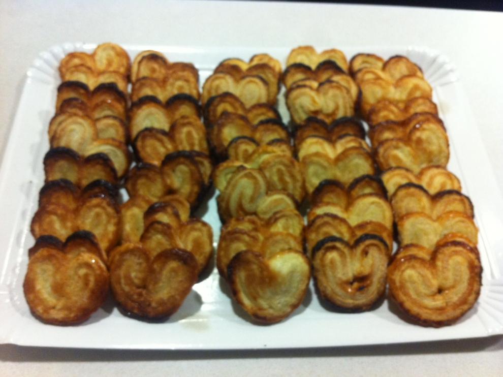 Palmeritas de hojaldre caseras