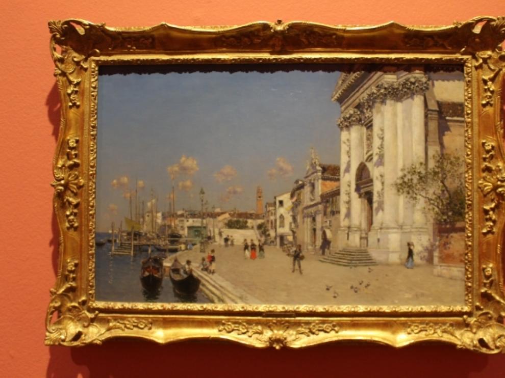 Una de las obras expuestas en el palacio de Sástago