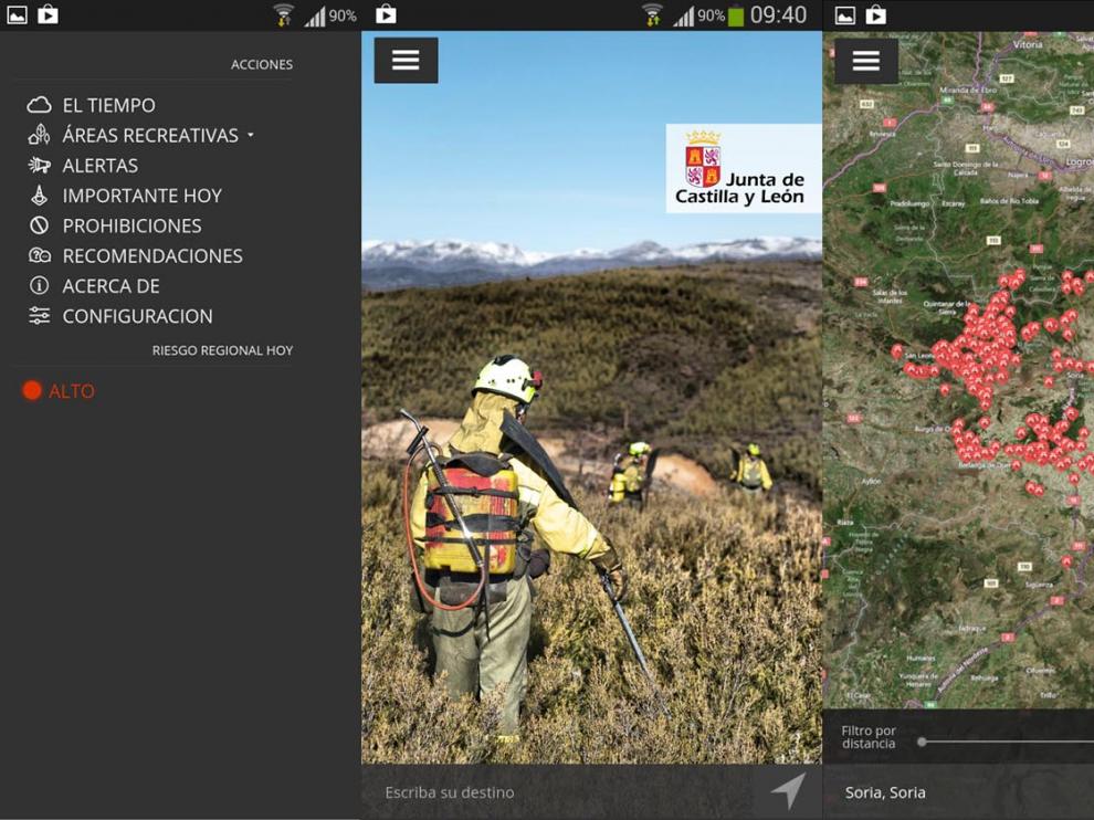 Imagen de la aplicación 'Incendios Cyl