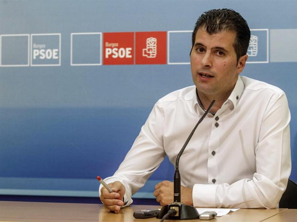 El secretario general del PSOE de Burgos y diputado nacional, Luis Tudanca
