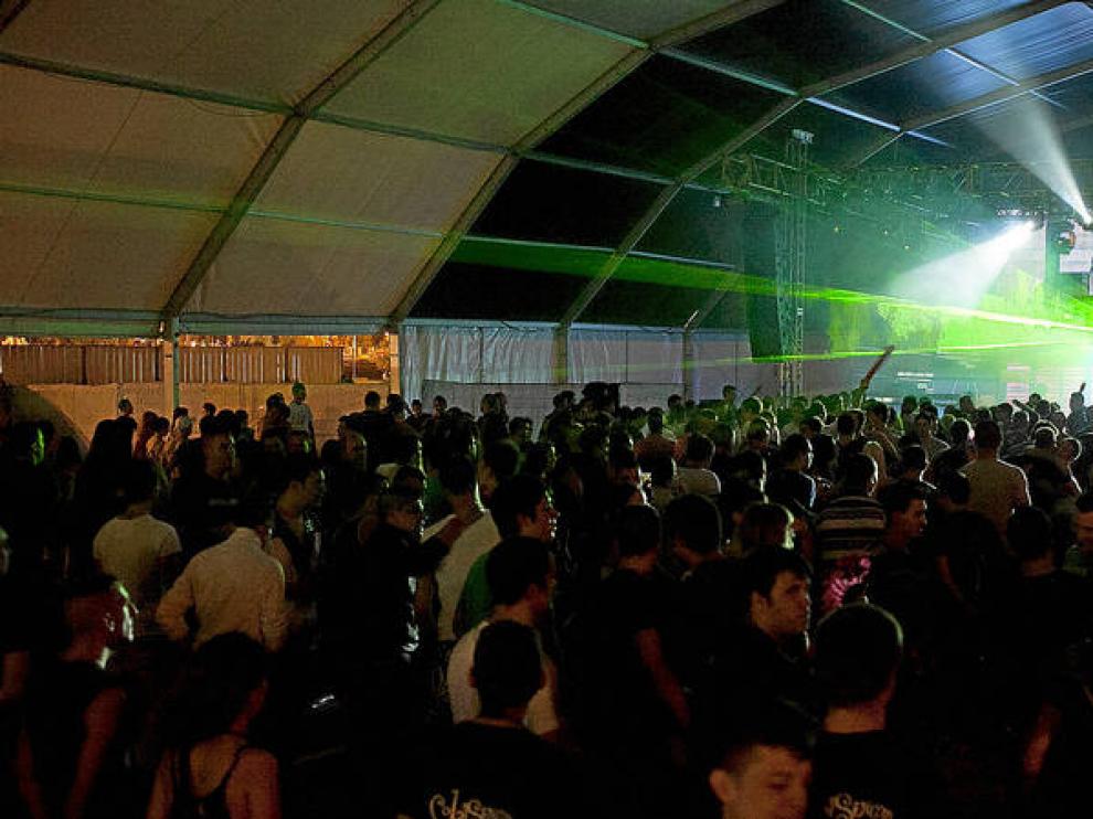 Carpa en el espacio Z de Valdespartera, en las Fiestas del Pilar del año pasado