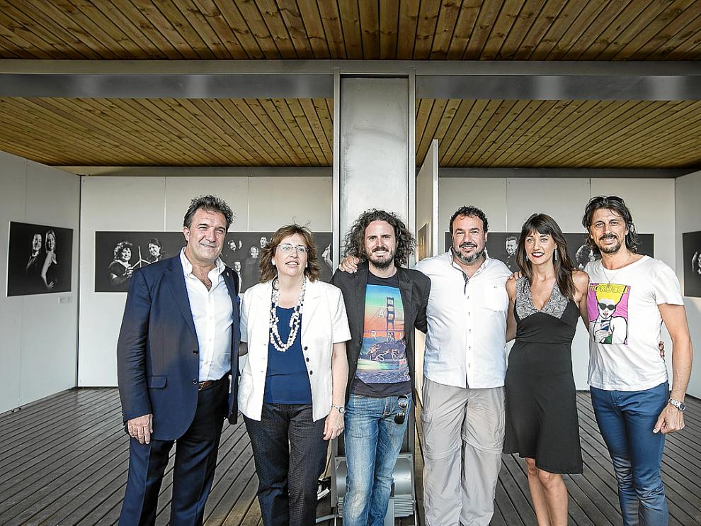 De izquierda a derecha: Ulliaque, San José, Izquierdo, Martín, Lou y Berna en el Pablo Serrano