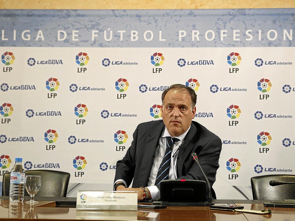 Javier Tebas, presidente de la Liga de Fútbol Profesional.