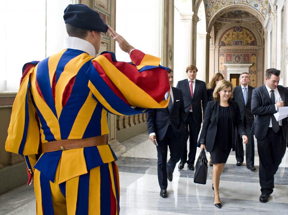 La vicepresidenta en el Vaticano