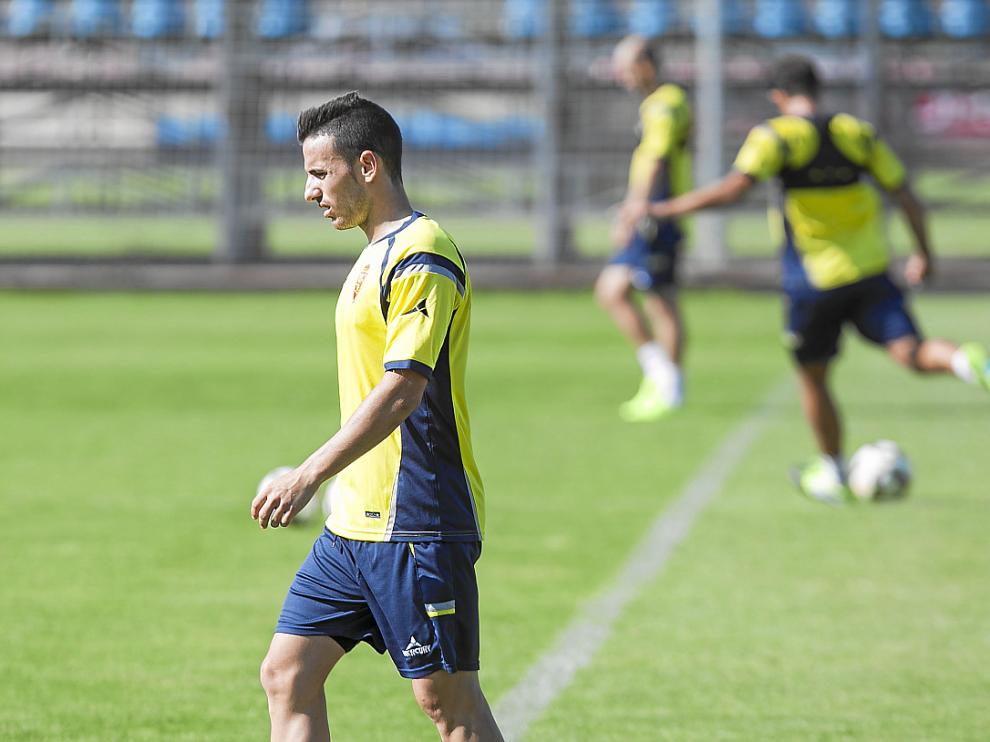 José Manuel Fernández, durante un entrenamiento