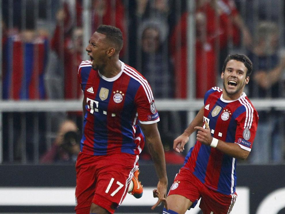 Boateng celebra el único gol del partido.