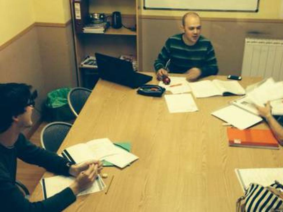 Clase en el Centro de Idiomas Britannia