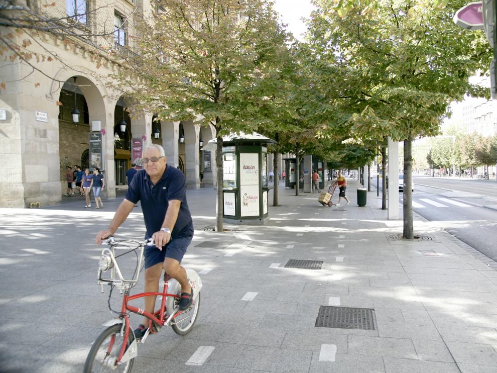 El carril bici de Independencia desaparecerá la próxima semana