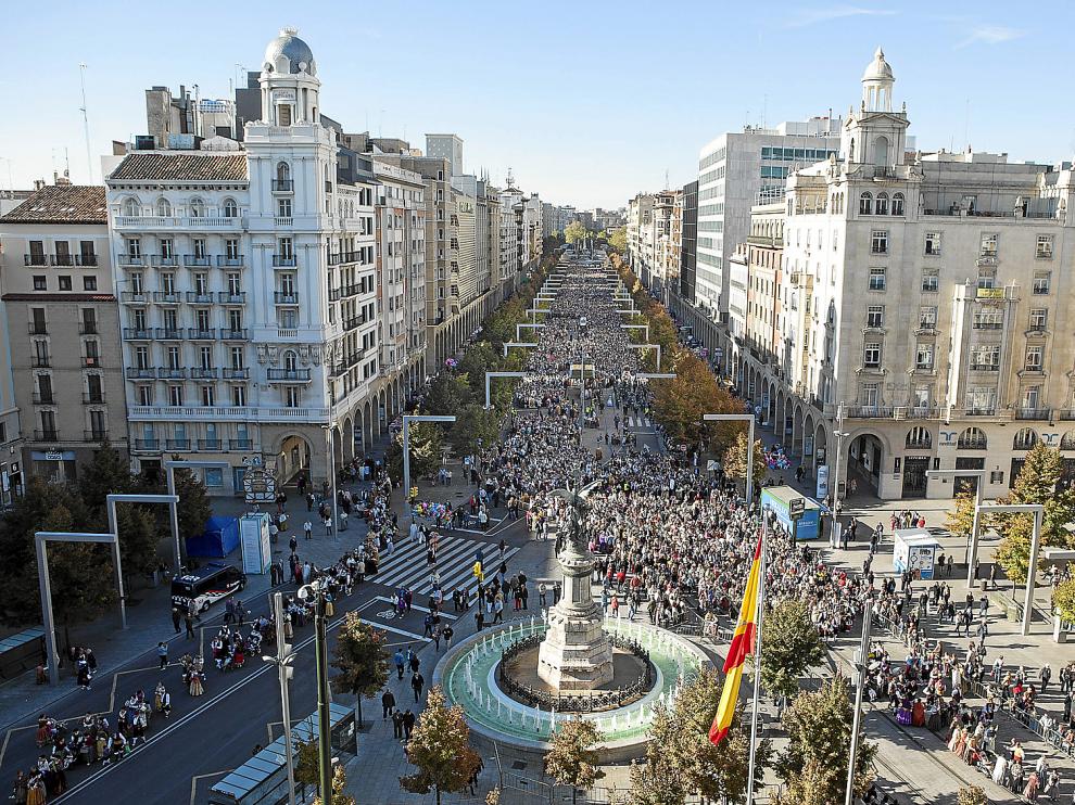 Las gradas se colocarán en la plaza de España, permitiendo la visión del paseo de la Independencia.