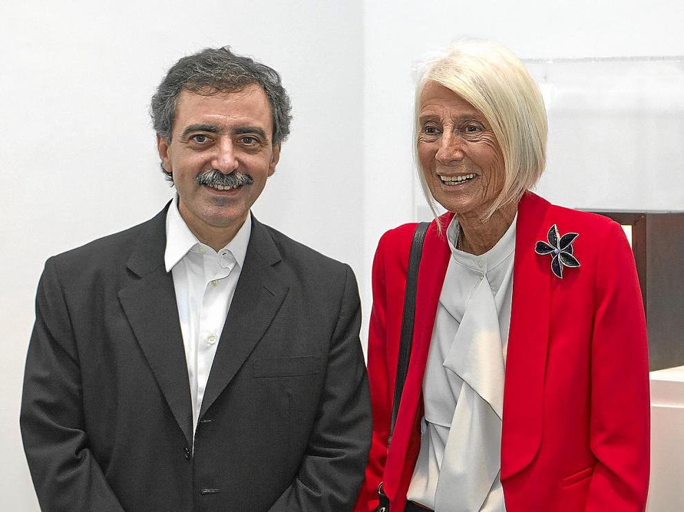 Borja-Villel, director del Reina Sofía, con la galerista Soledad Lorenzo.