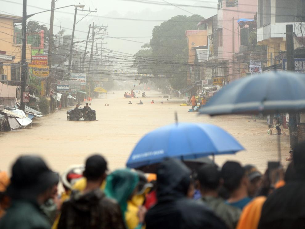 La tormenta Fung-wong ha causado importantes inundaciones
