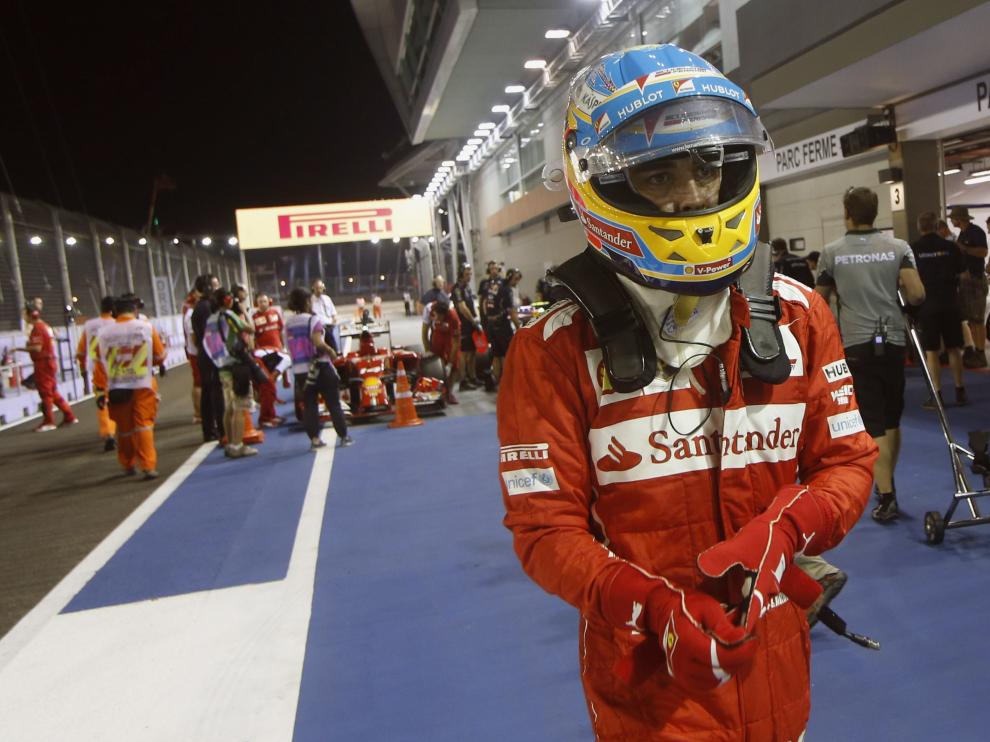 Alonso, tras la segunda sesion del entrenamiento de este viernes