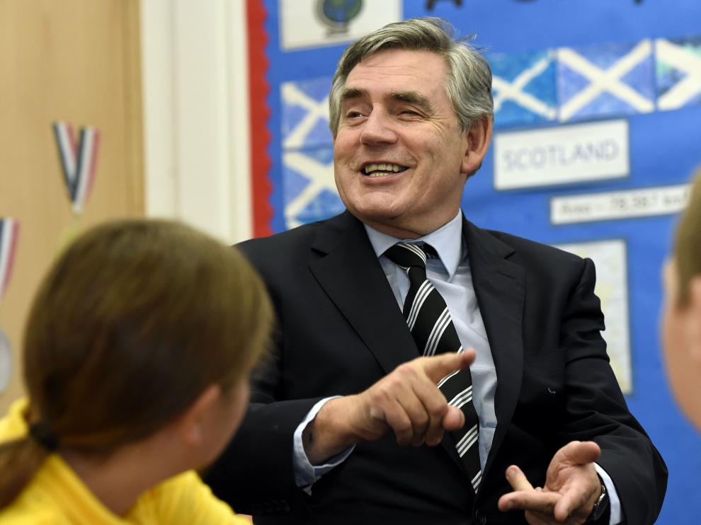 El exprimer ministro británico Gordon Brown