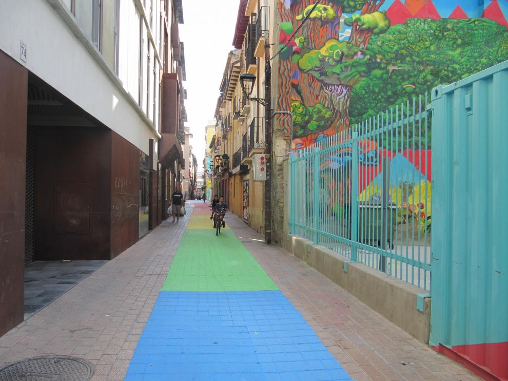 Calle de Las Armas, preparada para la Carrera del Gancho