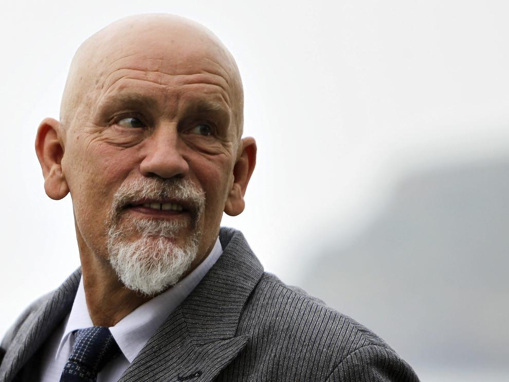 Malkovich durante una sesión de fotos en San Sebastián