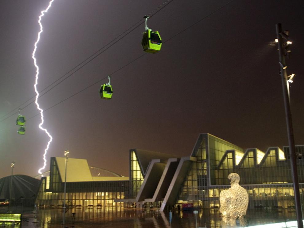 Tormentas de rayos en Zaragoza