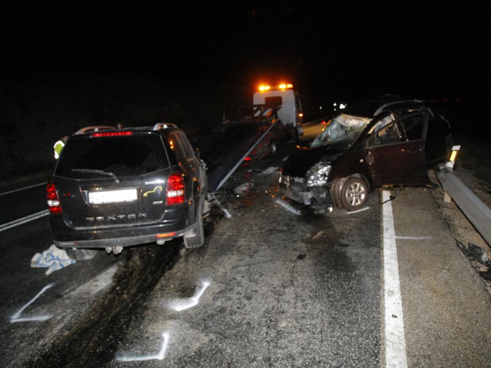Estado de los vehículos accidentados tras el siniestro