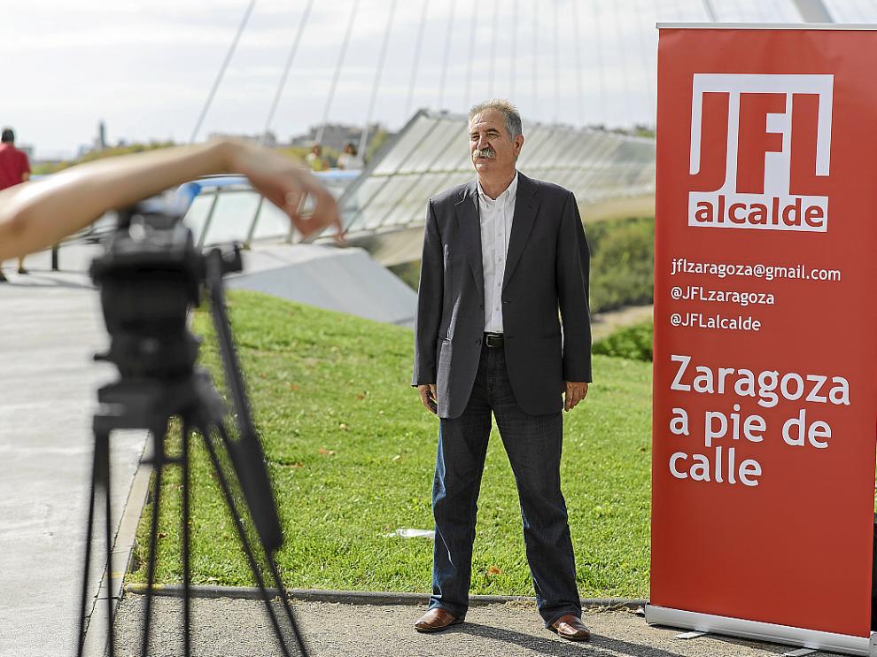 Javier Fernández, ayer, en el acto de presentación de su candidatura.
