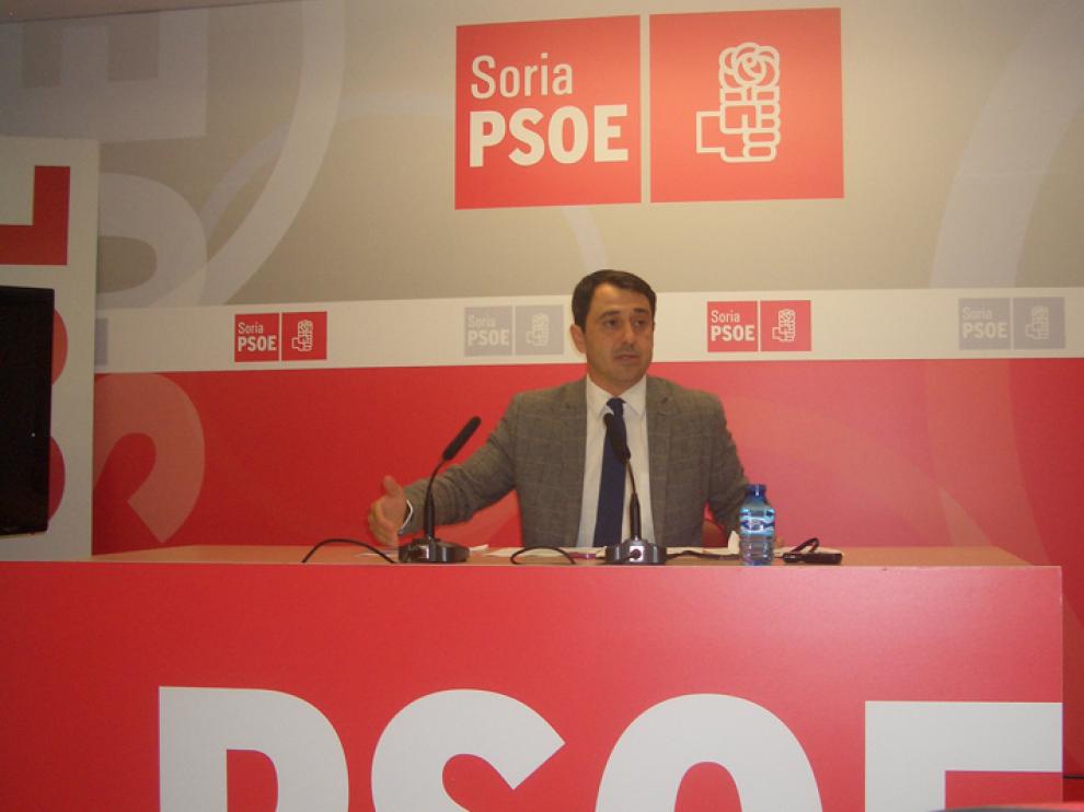 Javier Muñoz, este martes, en rueda de prensa