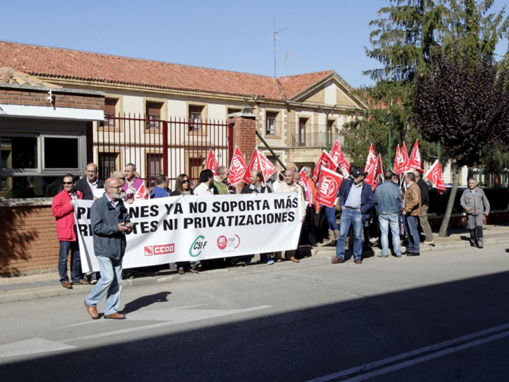 Movilización de hace un año frente a la cárcel