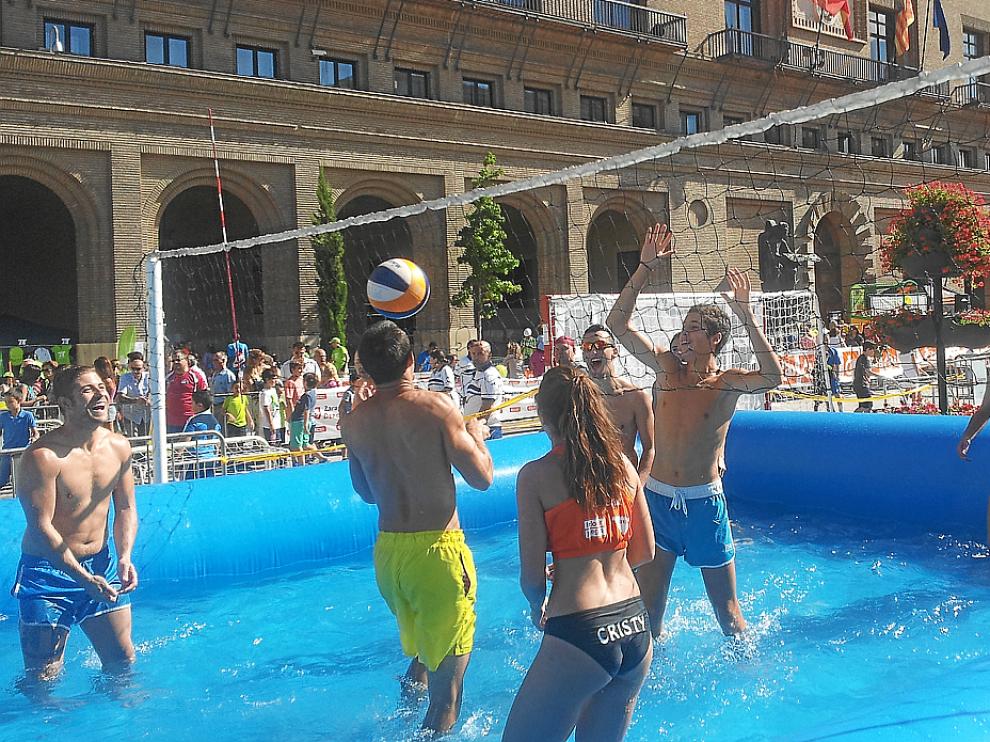 Watervoley. La Territorial presentó su novedoso torneo de voleibol.