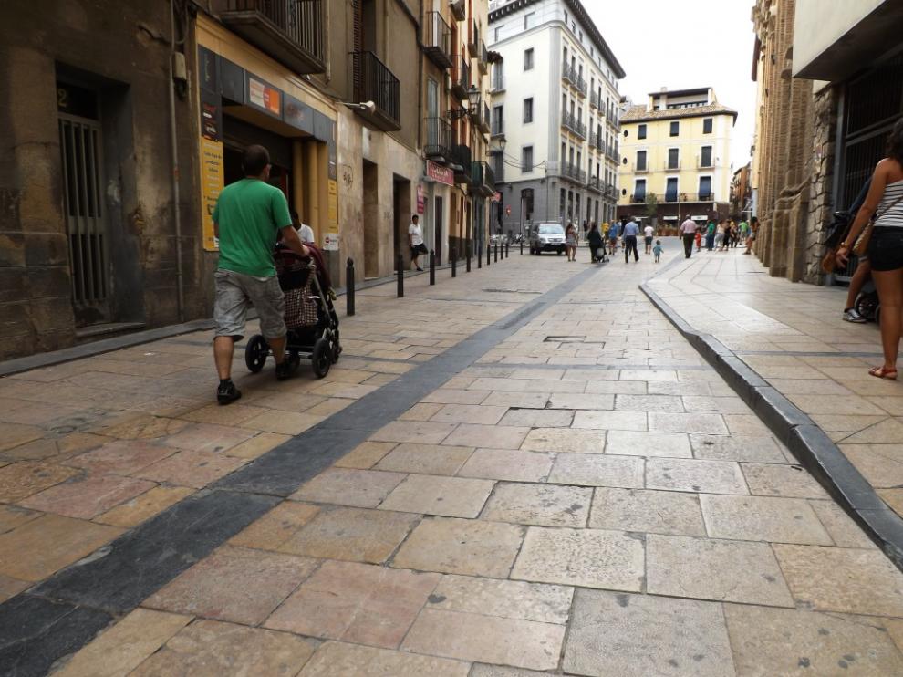 La plaza de San Lorenzo con su desnivel, donde darán comienzo los trabajos.
