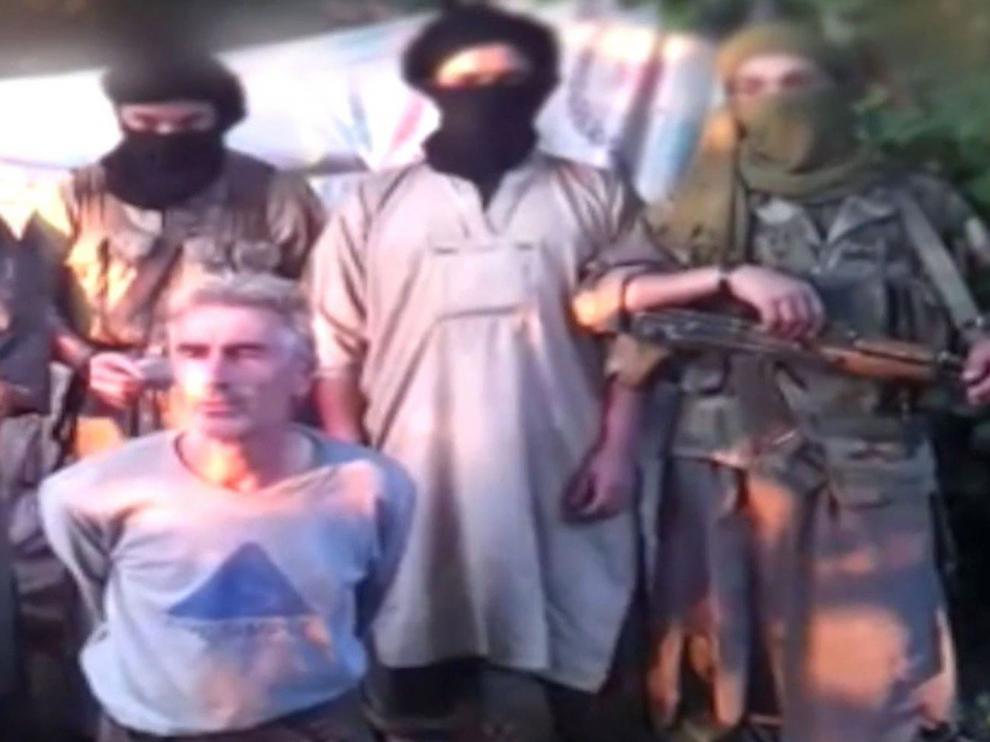 Gourdel en una imagen del vídeo de su muerte a manos de los yihadistas
