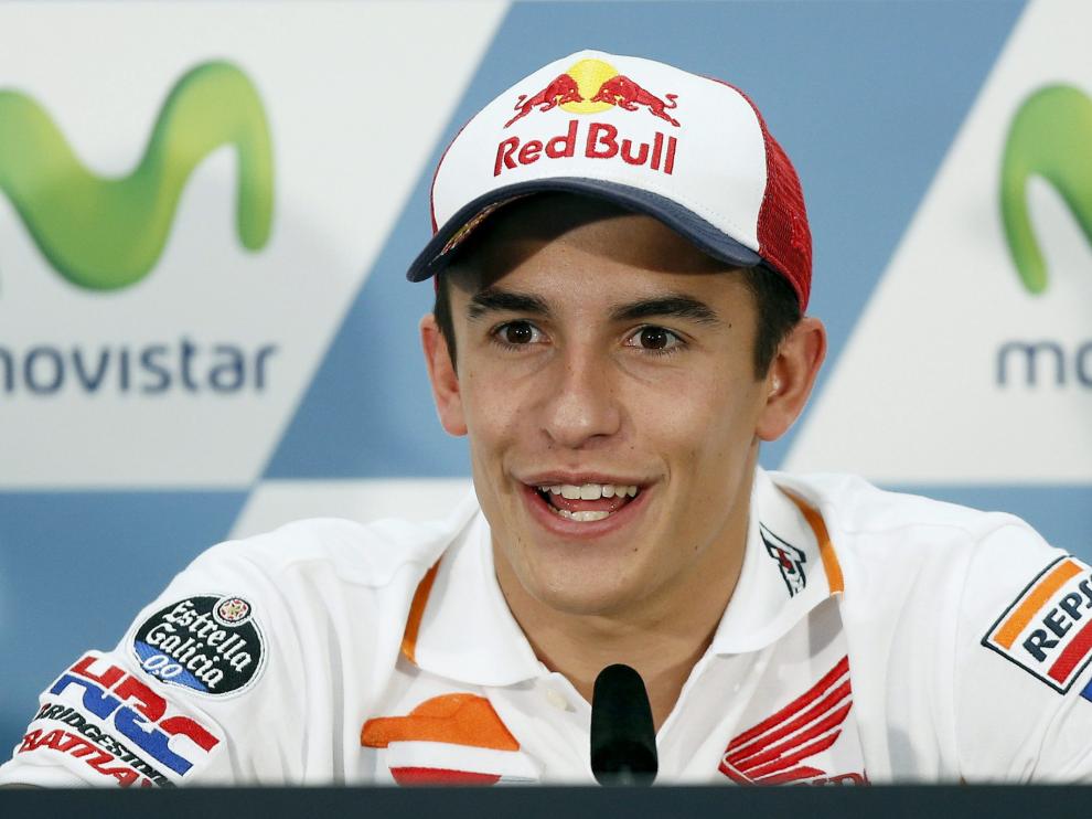 Marc Márquez en el circuito de Motorland este jueves