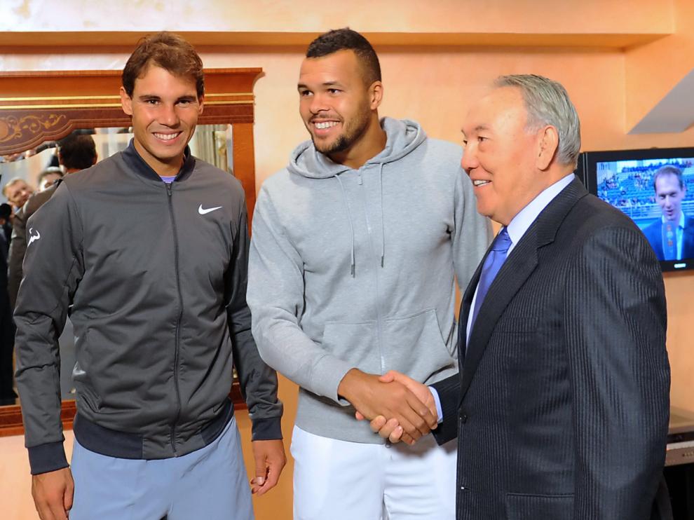 Nadal y Tsonga tras el partido