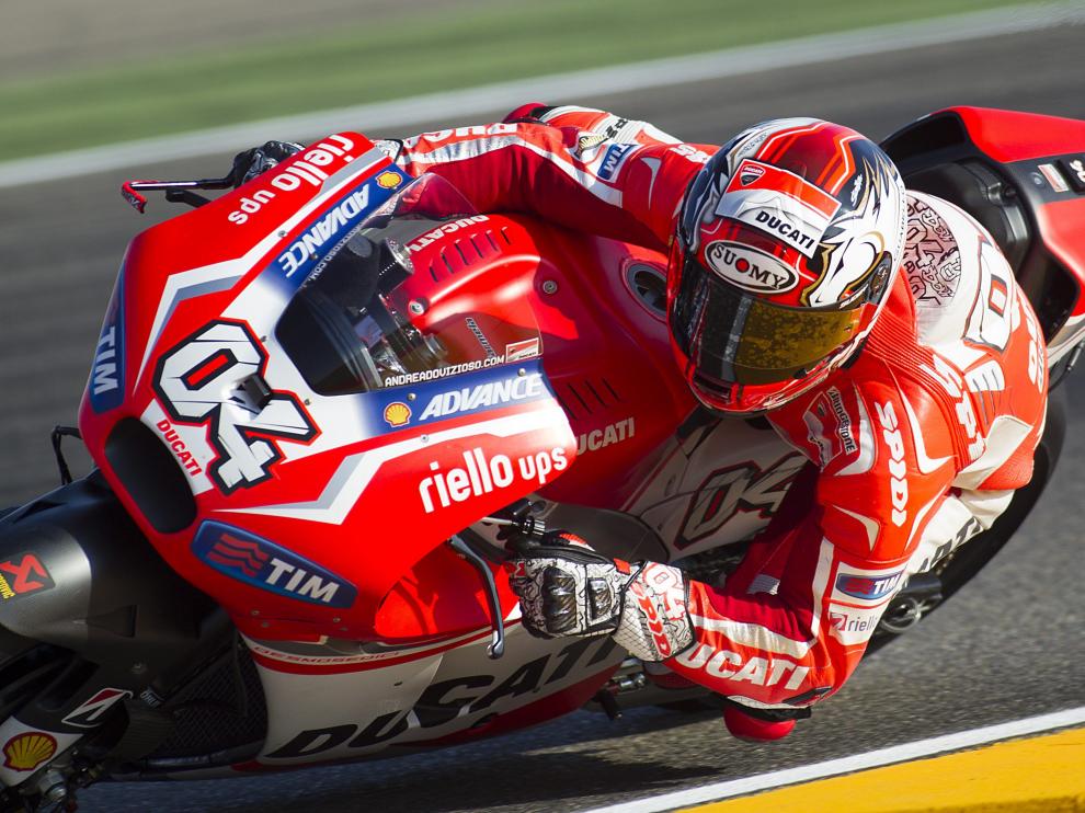 Andrea Dovizioso en Alcañiz