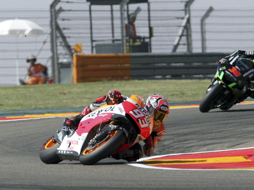 Marc Márquez en el entrenamiento de este viernes