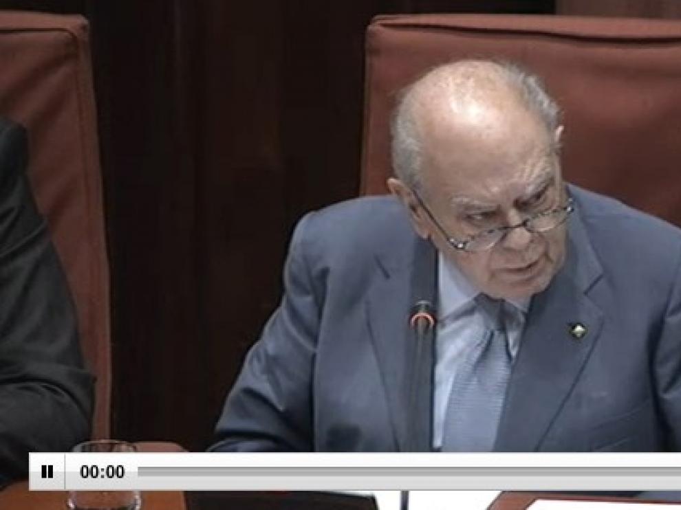 Comparecencia de Jordi Pujol en el Parlamento catalán