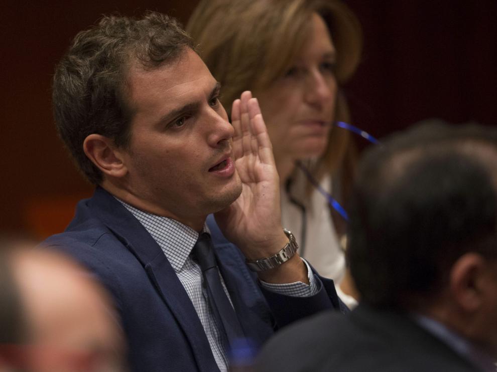 Albert Ribera de Ciudadanos, en el Parlamento catalán
